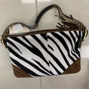 Coach Zebra Print Shoulder Bag